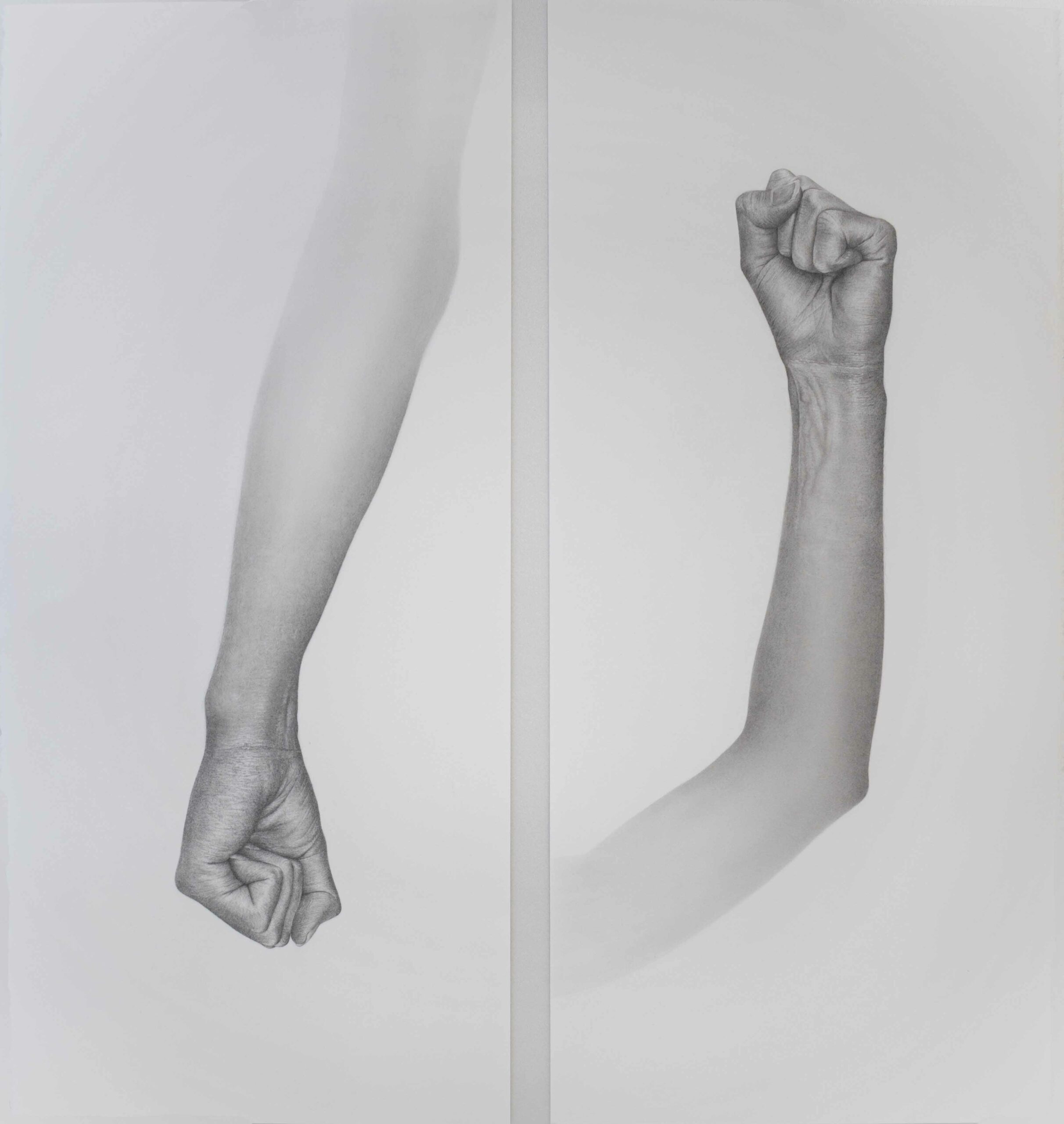 Katelyn Geard. I Have Something to Say (2024). Graphite on paper. 76cm x 56cm