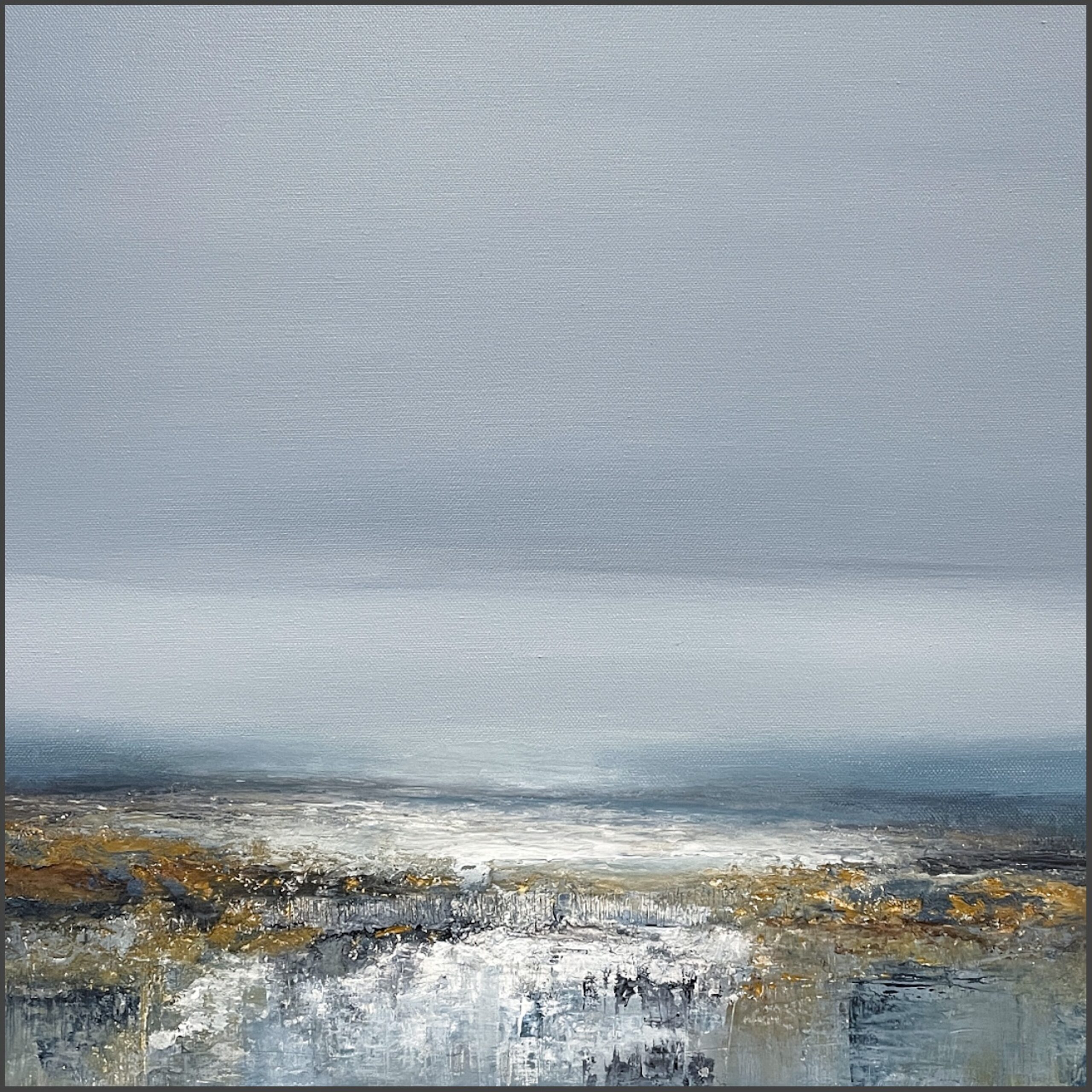 Hannah Blackmore/Untamed Coast/2024/Textured Acrylic on Canvas/45cm x 45cm