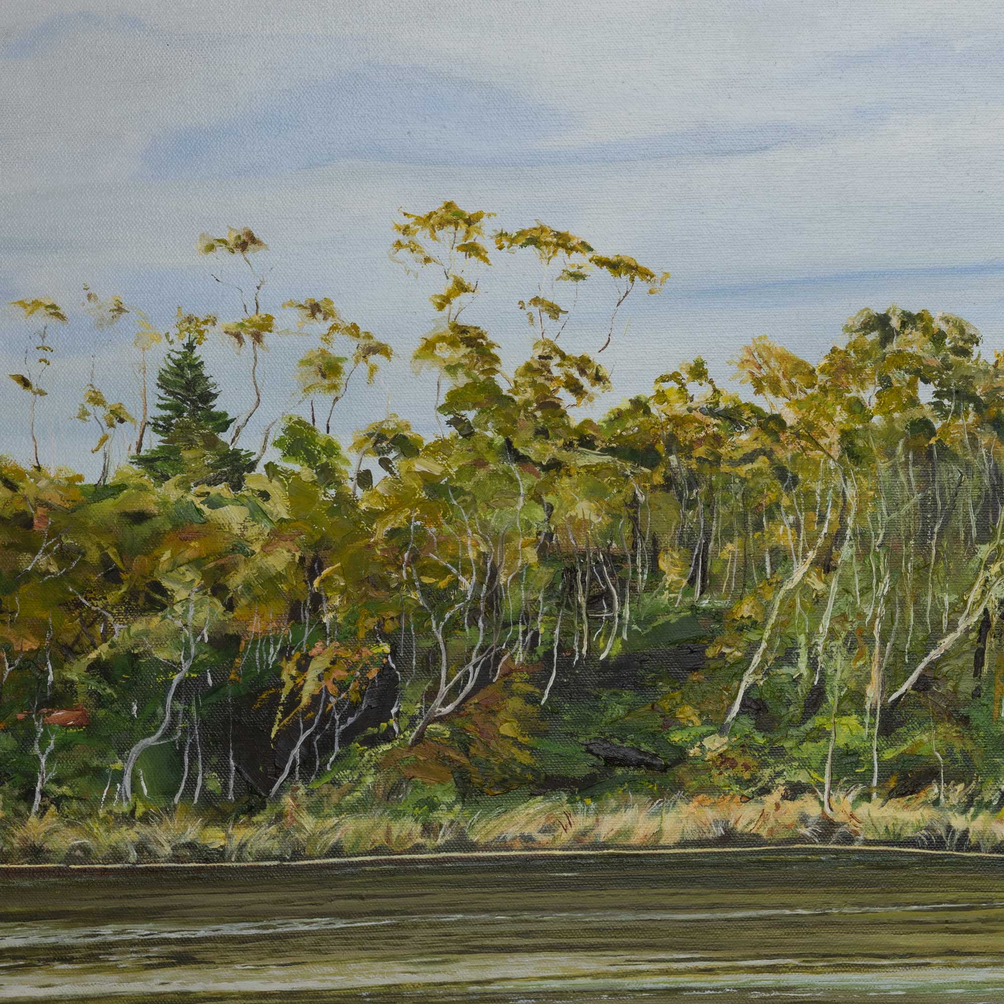 John Coleman. South East Wetlands (2022). Oil on Canvas. 46cm x 61cm. Eden Meure Photography